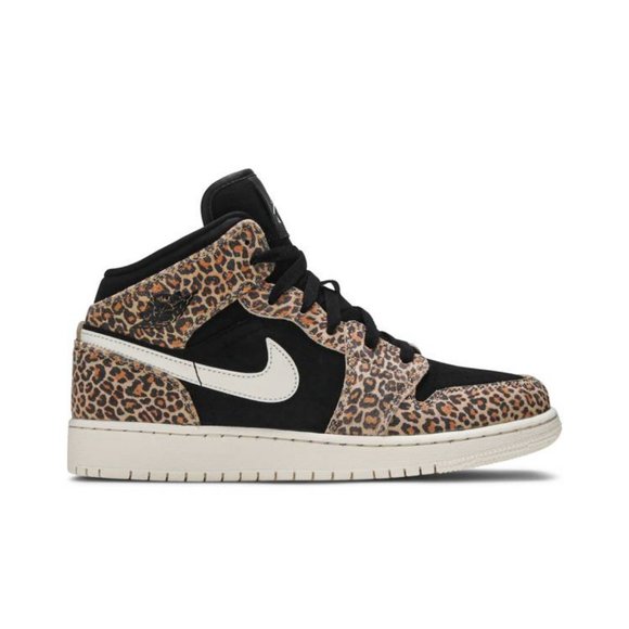 Air Jordan 1 Mid SE GS 'Leopard' - Picture 4 of 10